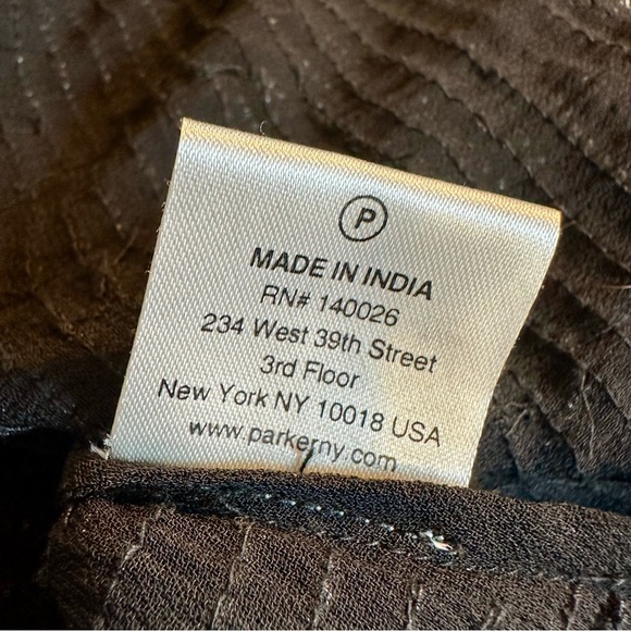 Parker Rare ‘Lola’ Diamond Design Beaded Split-Back High-Low Tank Top Size Small - Picture 12 of 16